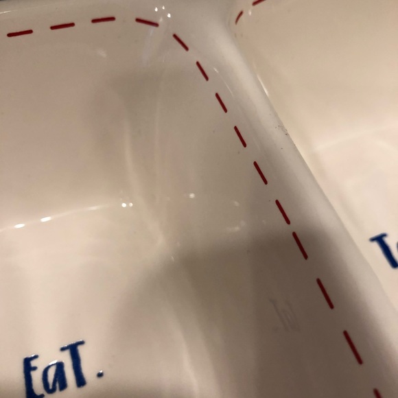 NEW Rae Dunn “Eat Taste” Divided Dish - Picture 7 of 8